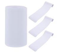 SAFIGLE 4pcs Transparent Peva Anti-slip Grip Tape Self-adhesive Safety Strips for Stairs Indoor Outdoor Bathroom Floor Cut Non-slip Surface for Strong Traction and Fall Protection