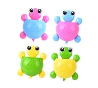 SAFIGLE 4pcs Turtle Suction Cup Toothbrush Holder Rack with Toothpaste Container Cute Washstand Organizer for Bathroom Assorted Blue Green Yellow Red Practical and Easy to Use