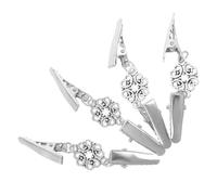 SAFIGLE 4pcs Vintage Shawl Clips for Women Durable Alloy Cardigan Clamp with Timeless Design Stylish Accessory for Formal and Casual Occasions Elegant Sweater Chain Clips