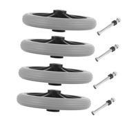 SAFIGLE 4pcs Wheelchair Front Replacement Wheels Slip Solid Tires Maintenance Casters for Rollators Walkers Easy Installation Durable Accessories