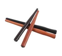 SAFIGLE 4pcs Wooden Calligraphy Dip Pen Holders with Replaceable Nibs, Vintage Classic Flat-head and Long Concave Rods, Convenient Dip Design for Drawing and Lettering Artists