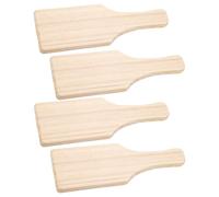 SAFIGLE 4pcs Wooden Clay Pottery Paddle Set Lightweight and Sturdy Wooden Craft Paddle for Artistic Expression