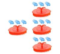 SAFIGLE 4sets 4pcs Scalp Massage Brushes for Hair Exfoliator Head Scrubber Deep Cleanse Hair Roots Scalp Care Random Color 4pcs*4