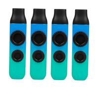 SAFIGLE 4sets Double Hole Kazoo Musical Instrument for Boys and Girls Lightweight Kazoo Strong Resonance Easy to Learn for Guitar and Ukulele Accompaniment Bright Gradient