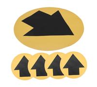 SAFIGLE 5 Sheets Arrow Sign Stickers for Floors and Walls High Visibility Directional Decals for Hospital Safety Public Spaces Social Distancing Wear-resistant Adhesive Floor Markings