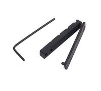 SAFIGLE 5 String POM Bass Bridge Saddle and Slotted Nut with Adjustable Height for Guitar Black Nut with 1.5mm Wrench Modern Design Smooth Surface Random Color