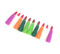 SAFIGLE 50 Pcs Assorted Color Plastic Fake Nails Spooky Trick Fingernail Claws for Halloween Cosplay Party Costume Props for Witch Zombie Ghoul