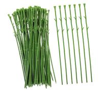 SAFIGLE 50 Pcs Green Artificial Flower Stems DIY Making Rods for Short Stem Flower Arrangement Crafting Realistic Floral Accessory for Bouquet Decoration and Handmade Floral Projects