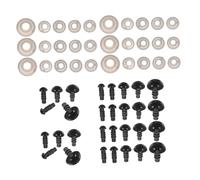 SAFIGLE 500pcs Black Plastic Safety Eyes with Washers for Stuffed Animals Crochet Dolls Bears Craft Eyes for DIY Plush Puppets and Handmade Projects
