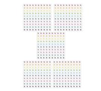 SAFIGLE 500pcs Map Location Marker Stickers for Travel Maps and Adhesive Paper Labels with Assorted Colours Portable and Multisurface Compatible for Travel Planning and Adventure Plans