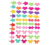 SAFIGLE 50Pcs Cartoon Colorful Hairpins Decorative Hair Barrettes for Hair Ornaments for DIY Outfits Durable Stylish Accessories for Everyday Special Occasions