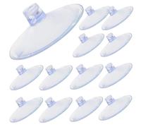 SAFIGLE 50pcs Clear PVC Suction Cups for Glass Anti-Slip Sucker Pads Reusable Strong Suction Holders for Bathroom Wall Window Tile Hanging