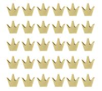 SAFIGLE 50pcs Copper Crown Spacer Beads 5mm Tiny Hollow Beads for Jewelry Making Elegant Design and Wear Resistance, for DIY Necklace Bracelet Craft Projects