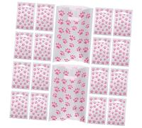 SAFIGLE 50Pcs Dog Paw Pattern Bags for Party Treats for Birthdays Showers and Special Occasions Convenient Candy Pouches for Desserts and Goodies