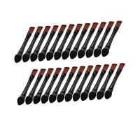 SAFIGLE 50pcs Dual Ended Angled Eyebrow Brush with Sharp Edge and Eyeshadow Applicator Portable Makeup Tool for Precise Brow Shaping and Smooth Eye Shadow Blending Travel Friendly