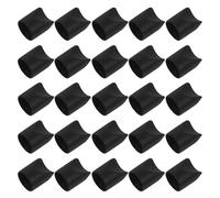 SAFIGLE 50Pcs Folding Chair Caps Non-Marking Plastic Stability Plugs End Caps for Padded Metal Folding Chairs Furniture Leg Covers Protective Floor Tips