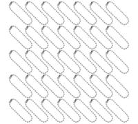 SAFIGLE 50pcs Iron Ball Chain with Connector for Dogs and DIY Crafts, Smooth Surface and Compact Design, for Assembling Keychains, Bracelets, and Bottle Accessories
