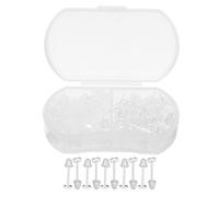 SAFIGLE 50pcs Plastic Earring Studs with Safety Backs, 4mm Flat Head Ear Backs for Secure Fit, Suitable for Daily Needs and Frequent Changes in Jewelry Making