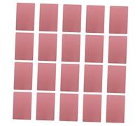 SAFIGLE 50pcs Rose Gold Aluminum Business Cards for Engraving and Heat Transfer Blank Sublimation Metal Name Cards Lightweight Rust-Resistant for Office and Loyalty Design