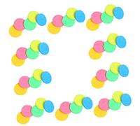 SAFIGLE 50Pcs Round Cellulose Makeup Removal Sponges Soft Facial Cleaning Sponges for Gentle Makeup Removal for Daily Use Comfortable Quick Drying Multi Color Skin