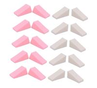 SAFIGLE 50Pcs Tapered Makeup Sponges Dual Use Beauty Powder for Wet and Dry Application for Foundation and Loose Powder and Mix