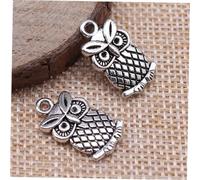 SAFIGLE 50pcs Vintage Alloy Owl Charms Lightweight Pendant for DIY Necklace Bracelet Making Craft Accessories for Jewelry Projects