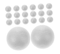 SAFIGLE 50pcs White Foam Balls for Crafts DIY Smooth Polystyrene Spheres Solid Foam Balls for Holiday Decorations School Projects Wedding Decor Lightweight and Paintfriendly