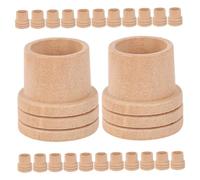 SAFIGLE 50pcs Wood Moxa Roll Holder Fire Extinguisher Base for Moxibustion Sticks High Temperature Resistant Durable Moxibustion Stick Extinguisher Safe and Easy to Use for Care
