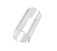 SAFIGLE 51mm White Glass Guitar Slide Bar for Banjo and Stringed Instruments, Lightweight Finger Slide with Excellent Intonation for Acoustic, Jazz, Blues and Country Guitar Playing