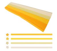 SAFIGLE 5400Pcs Origami Star Paper Strips Yellow Gradient Double-Sided Folding Craft Strips for DIY Creative Decorations Handcrafts Classroom Activities Party Ornaments