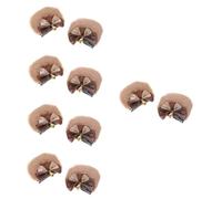 SAFIGLE 5pairs Bear Ears Headband Bells Boys and Girls Hair Accessories for Girls Clip Ears Hairpin Bow Cosplay Festival Party Decor
