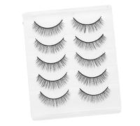 SAFIGLE 5Pairs Chemical Fiber False Eyelashes Natural Look Fake Lashes for Stunning Eye Beauty Lightweight and Comfortable for Home Salon Use