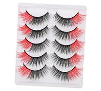 SAFIGLE 5Pairs False Eyelashes with Box Natural Look Reusable Lashes for Weddings Parties Daily Use Handmade Eye Lashes for for Friends