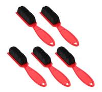 SAFIGLE 5pcs Beard Care Brush Set for Men Long Handle, Plastic Material, Compact Design, Efficient Cleaning Power, for Home and Travel Beard Grooming and Styling