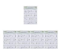 SAFIGLE 5pcs Beginner-friendly Trumpet Chord Diagrams Practice Charts Quick Reference