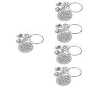 SAFIGLE 5pcs Boxing Gloves Keychain Heart Pendant Keychain Accessories Lanyard Charm Initial Key Ring