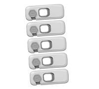 SAFIGLE 5pcs Boy Girl Safety Cabinet Locks Transparent Adhesive Locks for Doors for Boy Girl Against Household Hazards Easy to Install Clean Removal