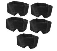 SAFIGLE 5pcs Breathable Blackout Sleep Eye Mask Flexible Travel Eye Cover for Nap Sleep Lightweight Washable Design for Home The Go for Complete Darkness