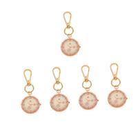 SAFIGLE 5pcs Buckle Pocket Watch for Nurses Clip Pocket Watch Mute Function for Nursing Accessories and Daily Use