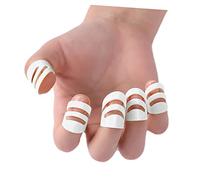 SAFIGLE 5pcs Colorful Guitar Thumb and Finger Picks Ergonomic Design White Suitable for Acoustic Electric Bass Banjo Ukulele Comfortable for Musicians