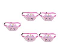 SAFIGLE 5pcs Cute Fanny Pack for Boy Girl Plush Waist Bag for Girls Lightweight and Adorable Travel Accessory for Little for Outdoor Activities and Everyday Use