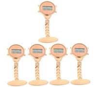 SAFIGLE 5pcs Digital Display Watch Alloy Pocket Watch for Women Easy Read Fob for Nurses