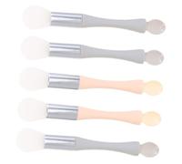 SAFIGLE 5pcs Dual-head Silicone Facial Mask Applicators Set, Mud Mask Tools for Women, Reusable Soft Silicone Brush for Daily Skincare and Beauty Routine Random Color