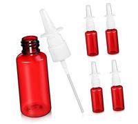 SAFIGLE 5pcs Empty Nasal Spray Bottle Plastic Small Spray Bottles Refillable for Travel Mist
