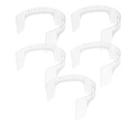 SAFIGLE 5pcs Eyebrow Symmetry Ruler for Tattooing Precision Stencil Scales Face Shape Positioning Tool Plastic Material for Beginners