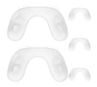 SAFIGLE 5pcs Eyeglass Nose Pads Replacement: Non-Slip Soft Silicone Nose Pads For Glasses - Transparent For Glasses Easy To Install & Maintain