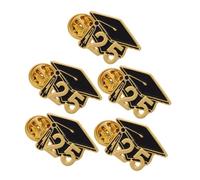 SAFIGLE 5pcs Graduation Cap Brooch Pins Chic Graduate Pins for Academic Achievements Elegant Graduation Party Favors Stylish Lapel Badges for Students and Guests