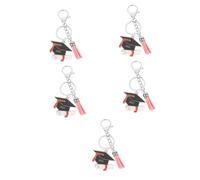 SAFIGLE 5pcs Graduation Keychain Tassel Stylish Bag Pendant for Students and Graduates Unique and Design for High School and College Celebrations
