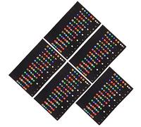 SAFIGLE 5pcs Guitar Fretboard Notes Stickers for Beginners Creative Guitar Trainer Note Labels for Acoustic and Electric Strings Fretboard Guide for Learning Scales Random Color