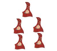 SAFIGLE 5pcs Guitar Pickguard Scratch Plate Acoustic Electric Guitar Accessory Wooden Design Double-sided Adhesive Scratch Plate
